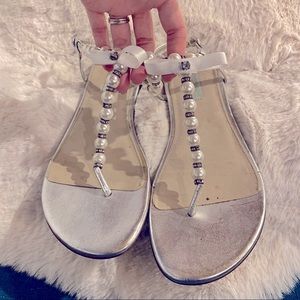 Betsy John Pearl sandals